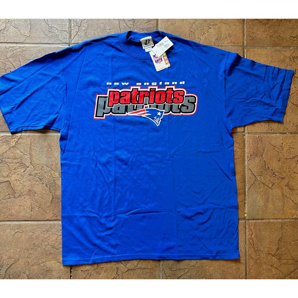 New England Patriots T Shirt XL Blue NFL NWT Dynasty Game Day Tee